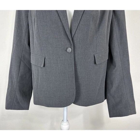 The Limited Black Collection Dark Gray Collared Blazer/Jacket Size 14 - Picture 11 of 12